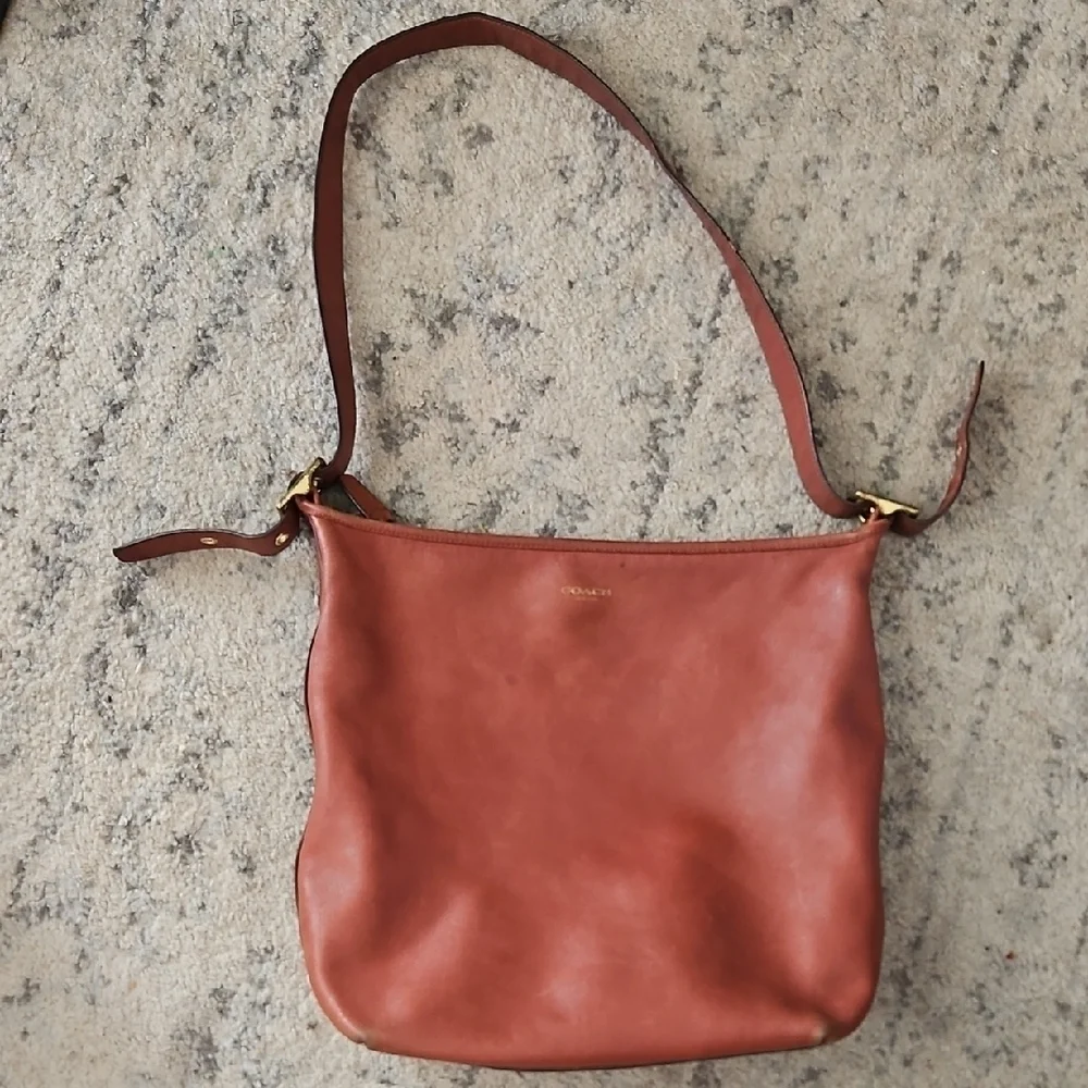 Coach Vintage Brown Leather Legacy Large Hobo Classic Designer Shoulder Purse